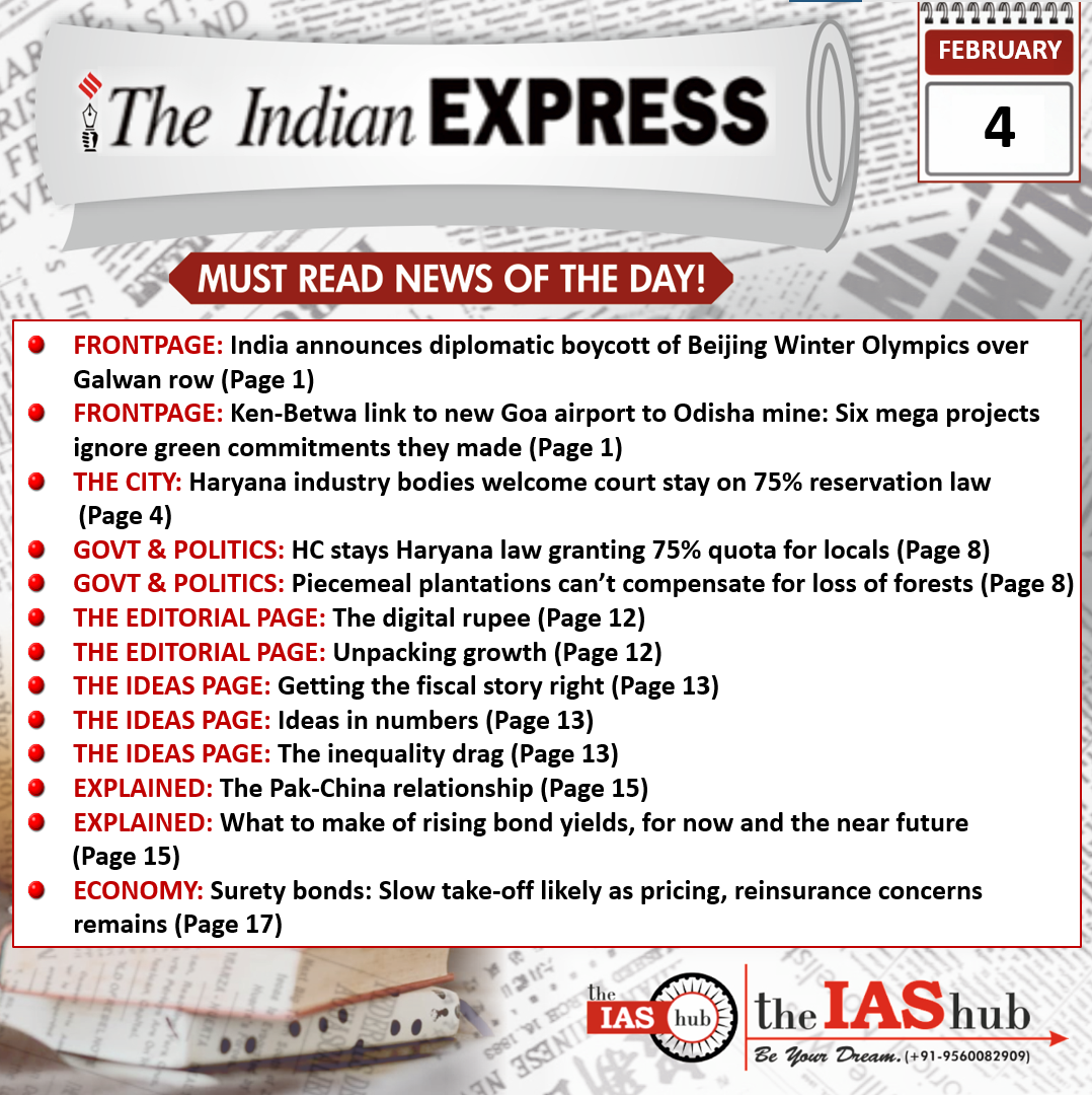 Indian Express 4 Feb