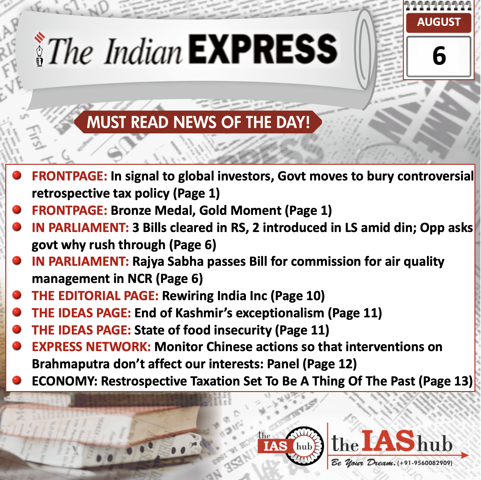 IE_Headlines_6 August_ theiashub
