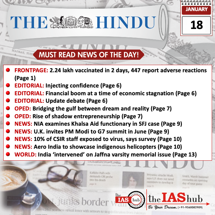 The Hindu_Headlines_18 Jan_theIAShub