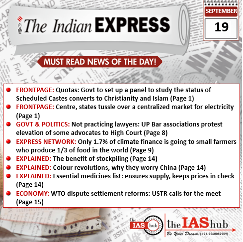 IE_19th Sept_Daily Headlines
