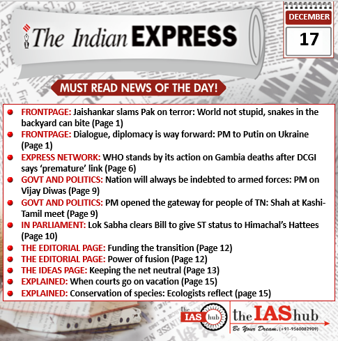 IE_17th Dec_Daily Headlines