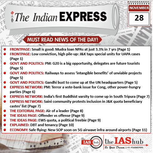 IE_28th Nov_Daily Headlines