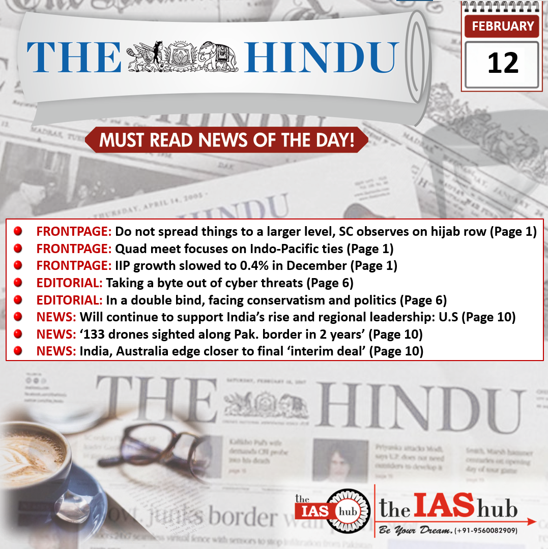 The hindu - 12 feb