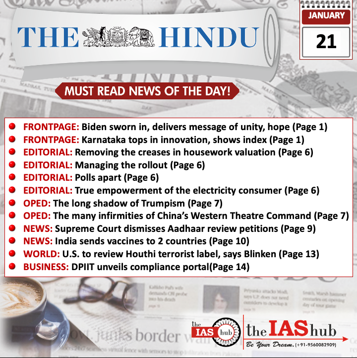 The Hindu_Headlines_21 Jan_theIAShub