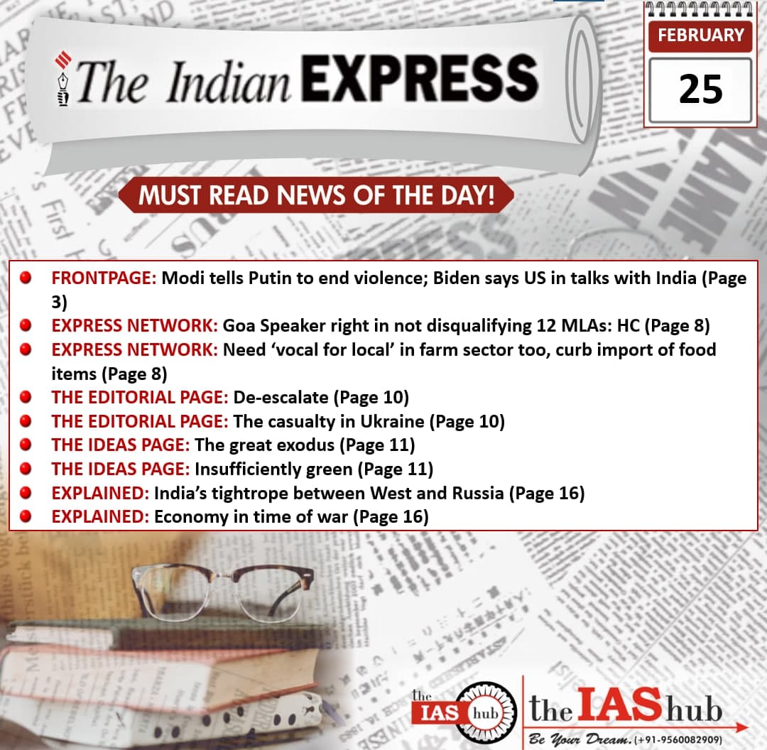 Indian Express 25 Feb