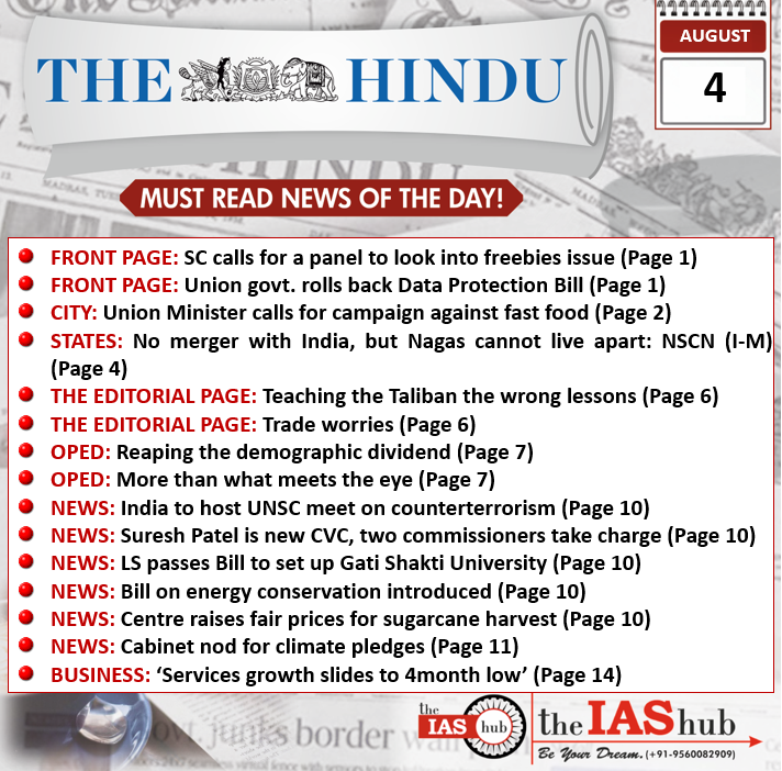 4th August 2022 The Hindu