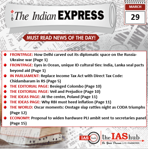Indian Express 29 March