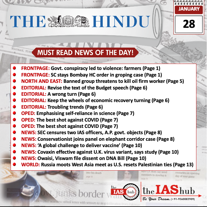 The Hindu_Headlines_28 Jan_theIAShub