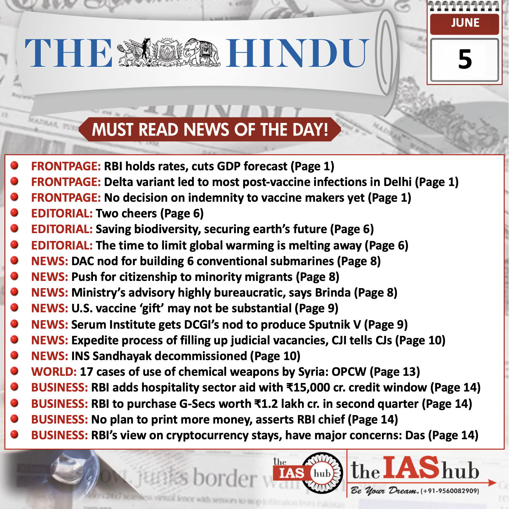 TH_Headlines_5 Jun_theIAShub