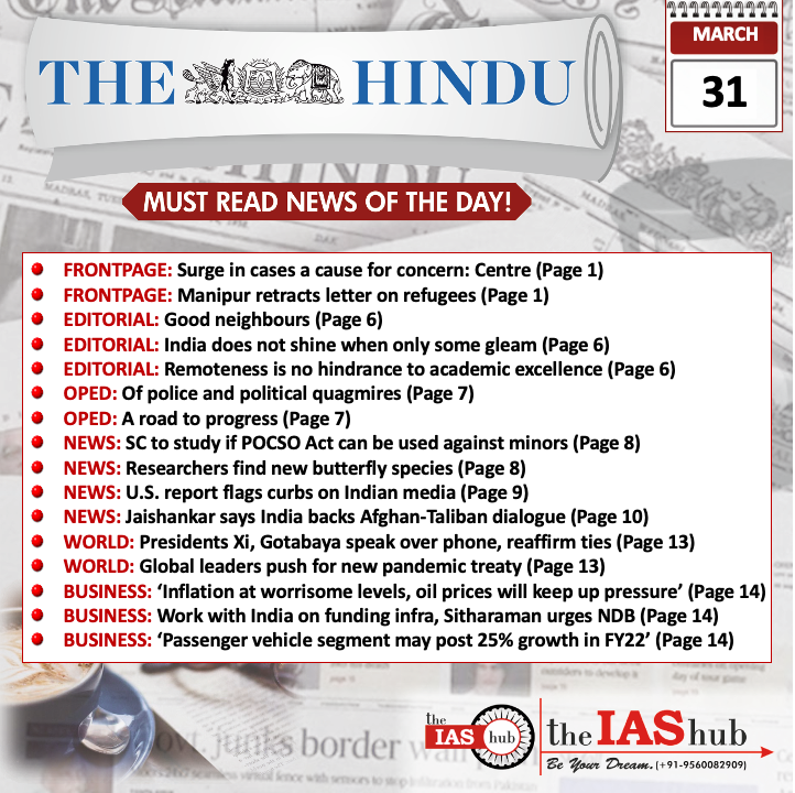 The Hindu_Headlines_31 Mar_theIAShub