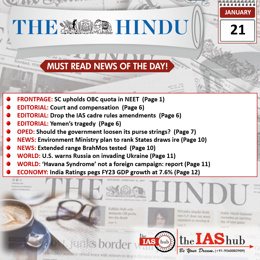 The Hindu 21 Jan