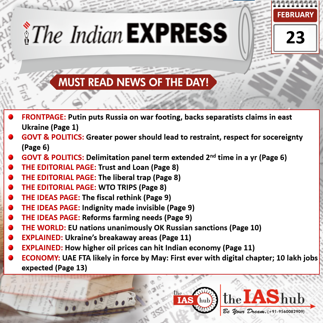 Indian Express 23 Feb
