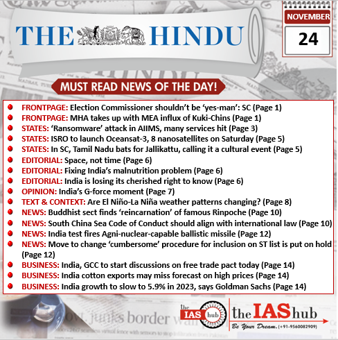 TH_24th Nov_Daily Headlines