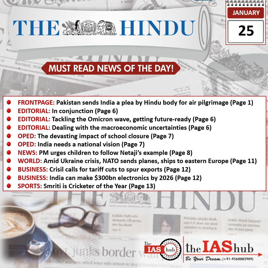 The Hindu 25 Jan